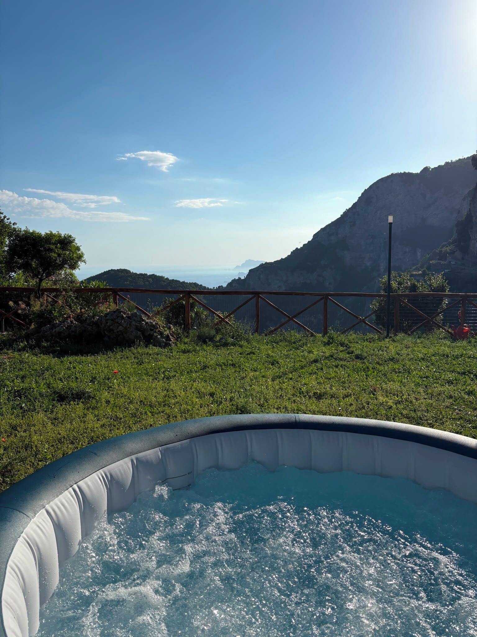 Idromassaggio all'aperto