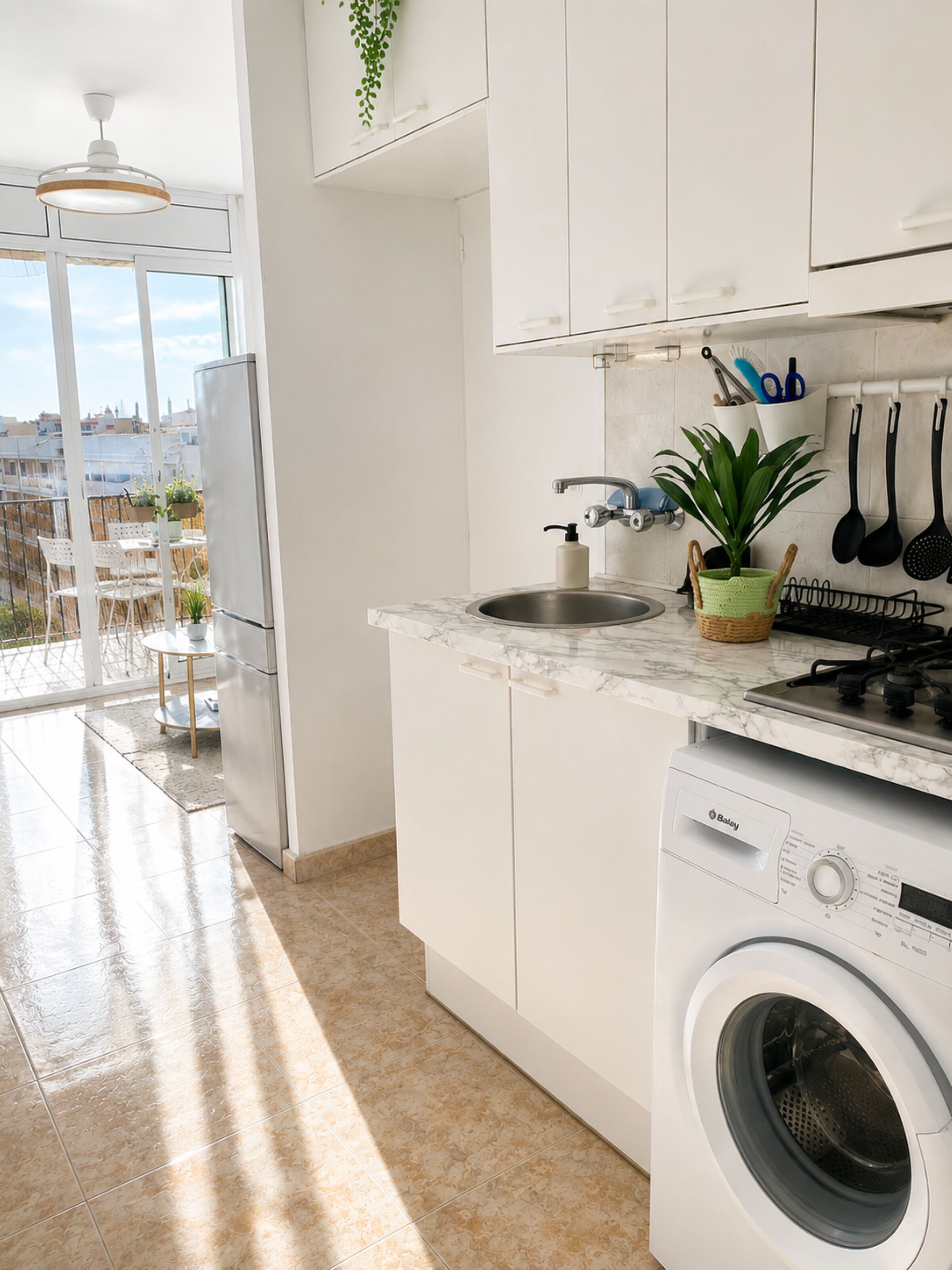 Apartment, 1 Schlafzimmer, Balkon, Stadtblick | Wäschereiservice
