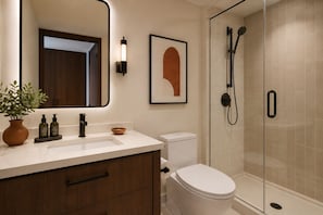 Junior Room | Bathroom | Free toiletries, hair dryer, towels, soap - The Dominion Suites (Toronto)