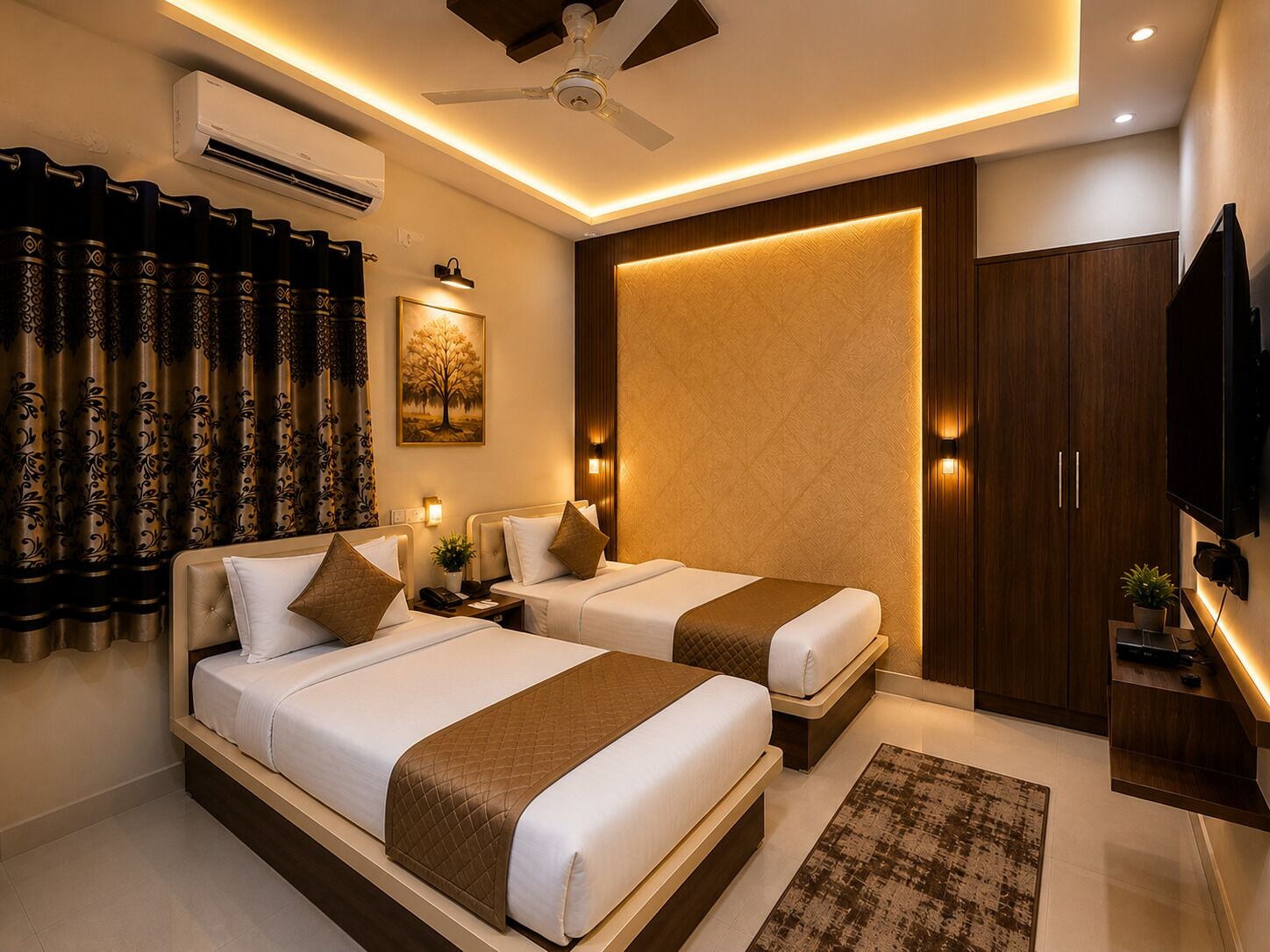 Deluxe Double or Twin Room | Premium bedding, down comforters, pillowtop beds, free minibar items