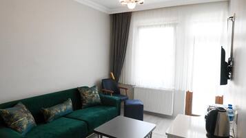 Familie suite, balkon, uitzicht op stad | Kameruitzicht
