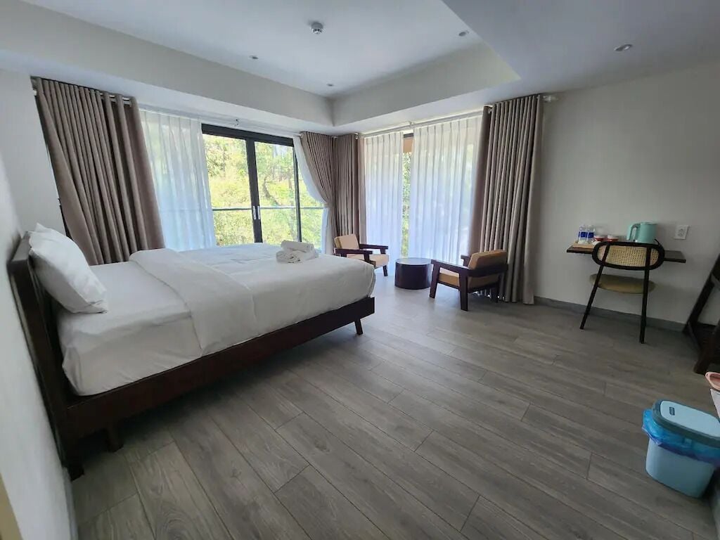 Deluxe-Doppelzimmer, Balkon, Gartenblick