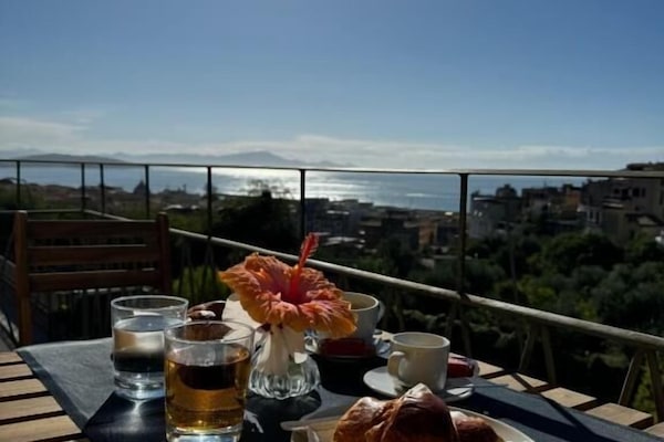 Double Room, Sea View | Outdoor dining