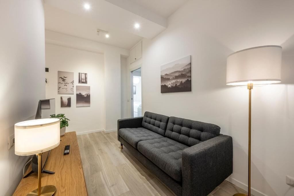 Appartement, 2 chambres, balcon, vue sur la cour intérieure | Aire de séjour