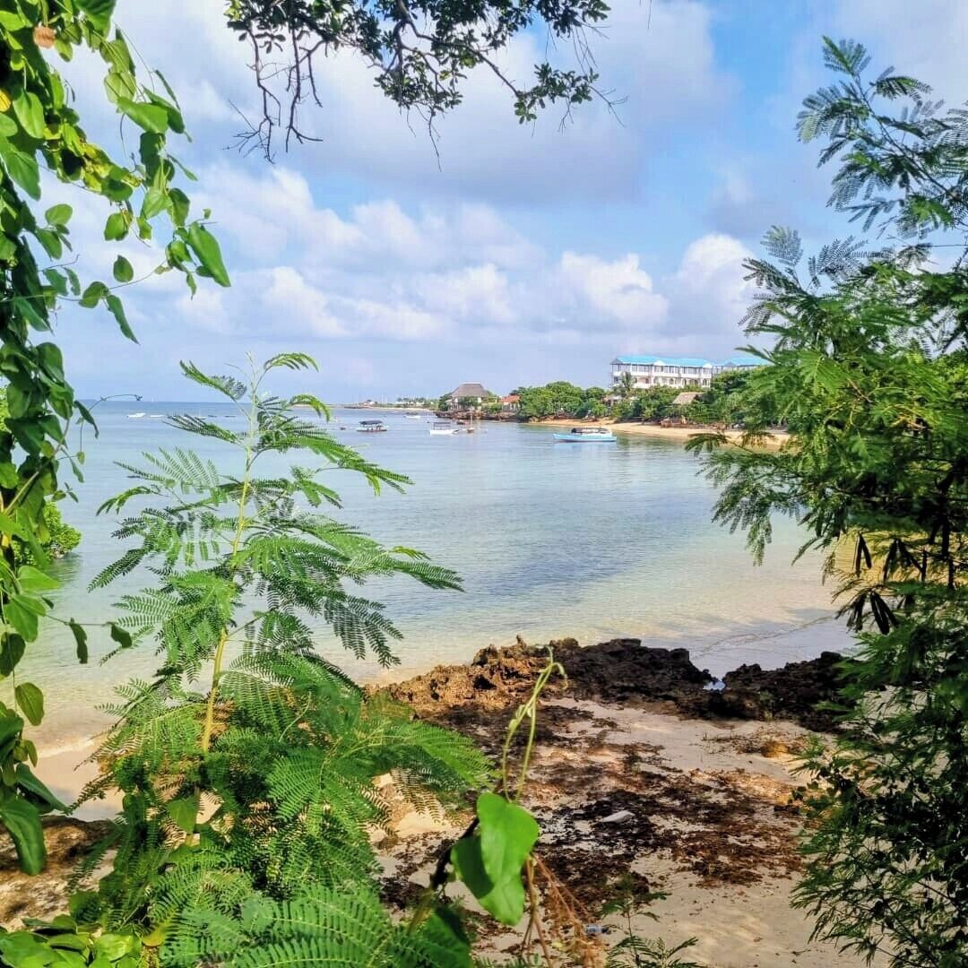 Private beach, white sand