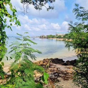 Private beach, white sand - Shiri beach resort (Fumba)