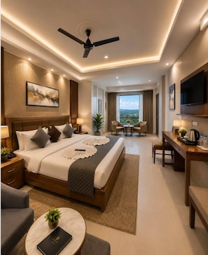 Single Room, Balcony, City View | Desk, laptop workspace, free WiFi - Hotel SV Near Noida Metro Station 52 (Noida)