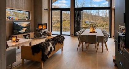 New spacious mountain cabin with sauna, Geilo