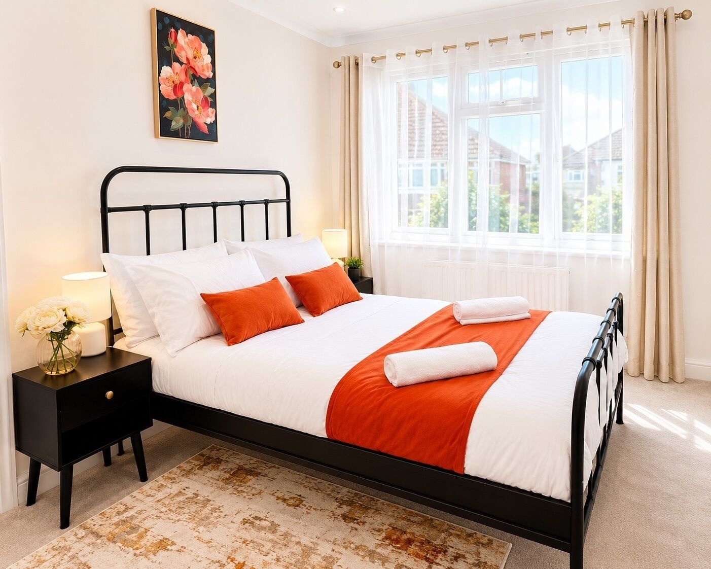 5 bedrooms, iron/ironing board, WiFi, bed sheets