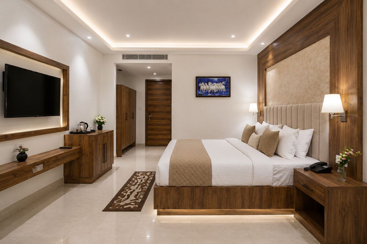 Kamar Klasik | Seprai antialergi, brankas, tirai kedap cahaya, dan kedap suara