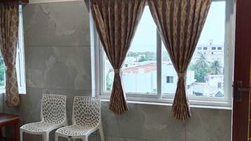 Suite | Living area | 32-inch LCD TV with cable channels