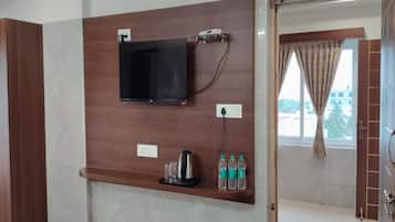 Suite | Living area | 32-inch LCD TV with cable channels