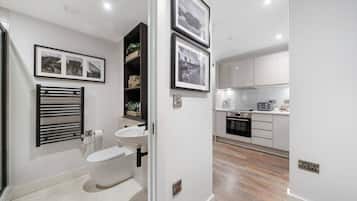 Shower, hair dryer