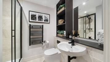 Shower, hair dryer
