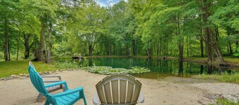 Barn House w/ Private Pond & Dock in Southbury!