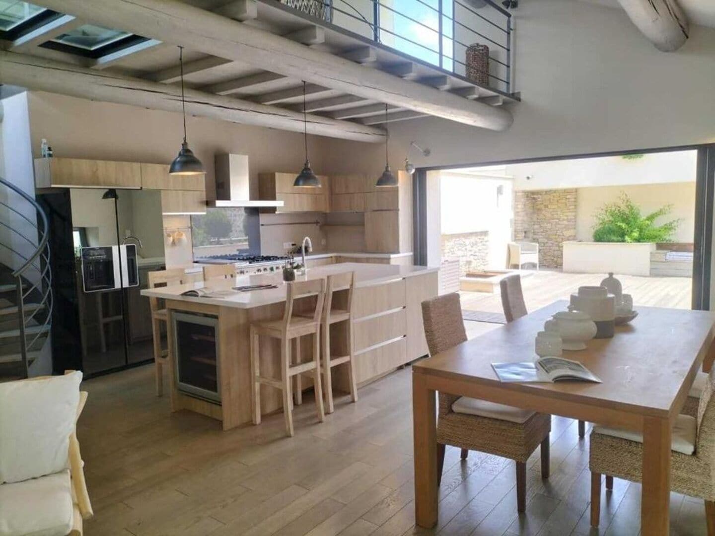 Loft style apartment, kitchen  terrace | In-room safe, soundproofing, cribs (surcharge), WiFi (free)