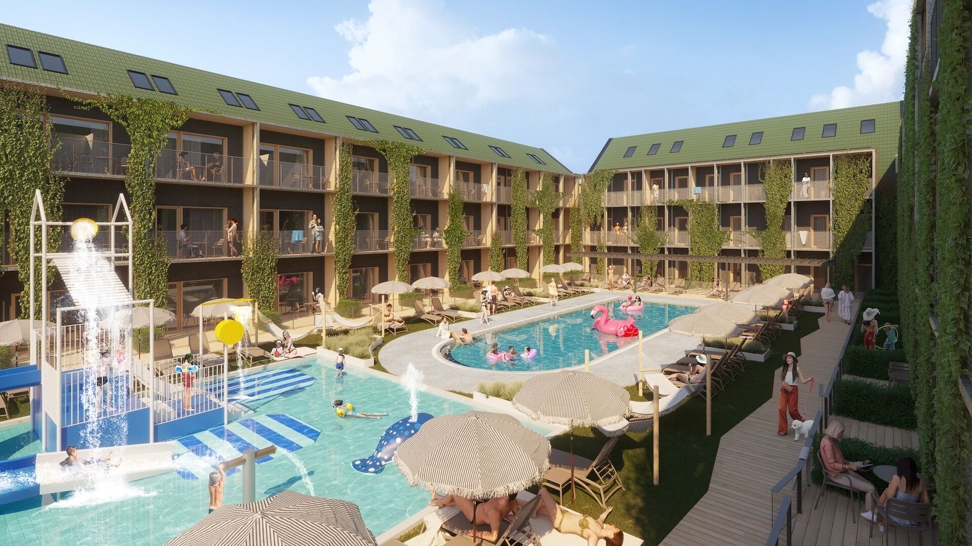 Seasonal outdoor pool