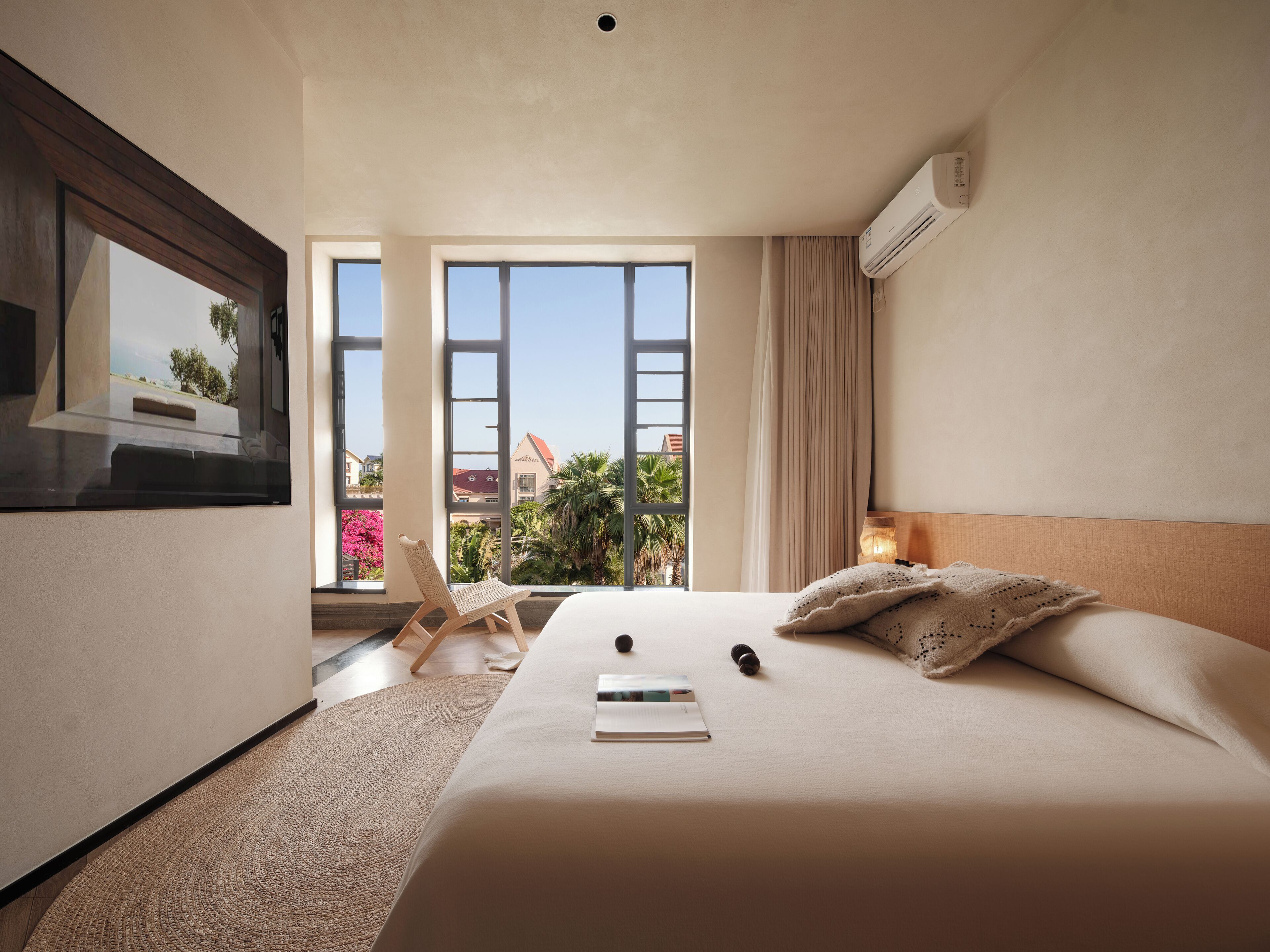 Habitación doble superior, vista al jardín | Ropa de cama de alta calidad y decoración personalizada 