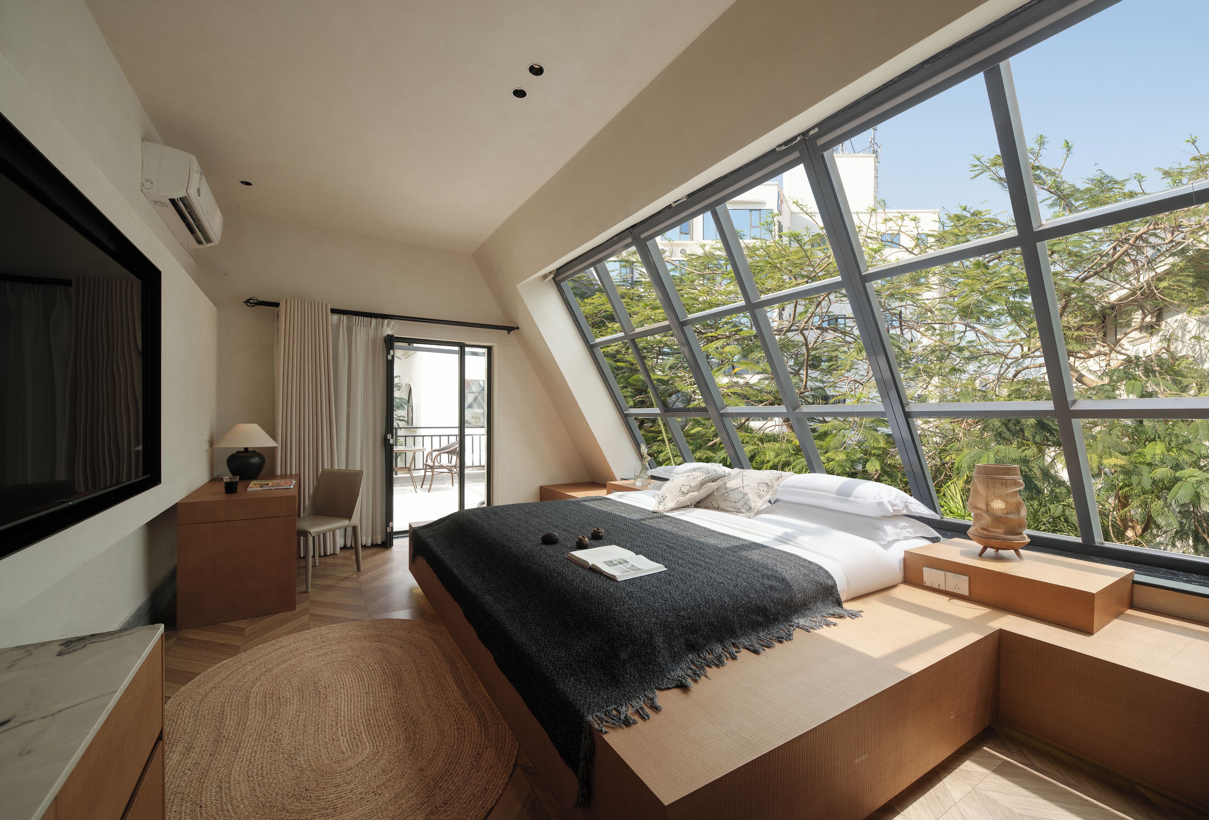 Habitación doble Elite, vista al jardín | Ropa de cama de alta calidad y decoración personalizada 