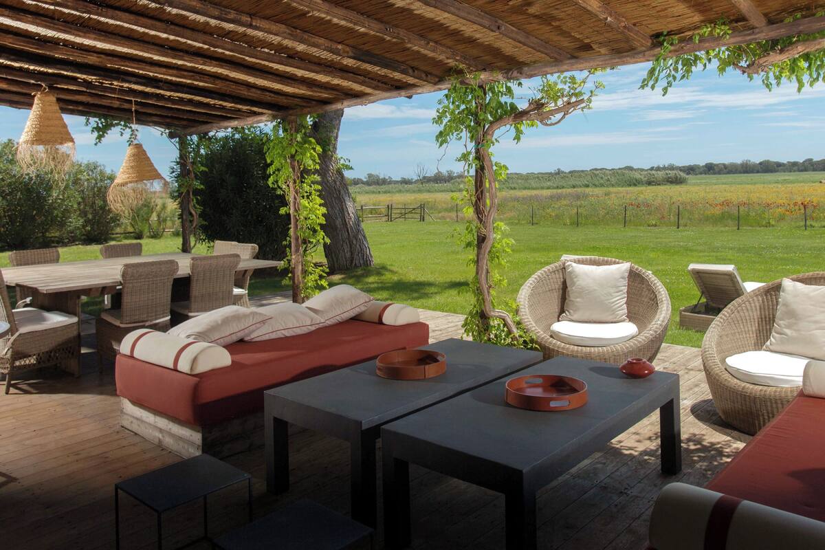 Maison Luxe, patio | Vue de la chambre