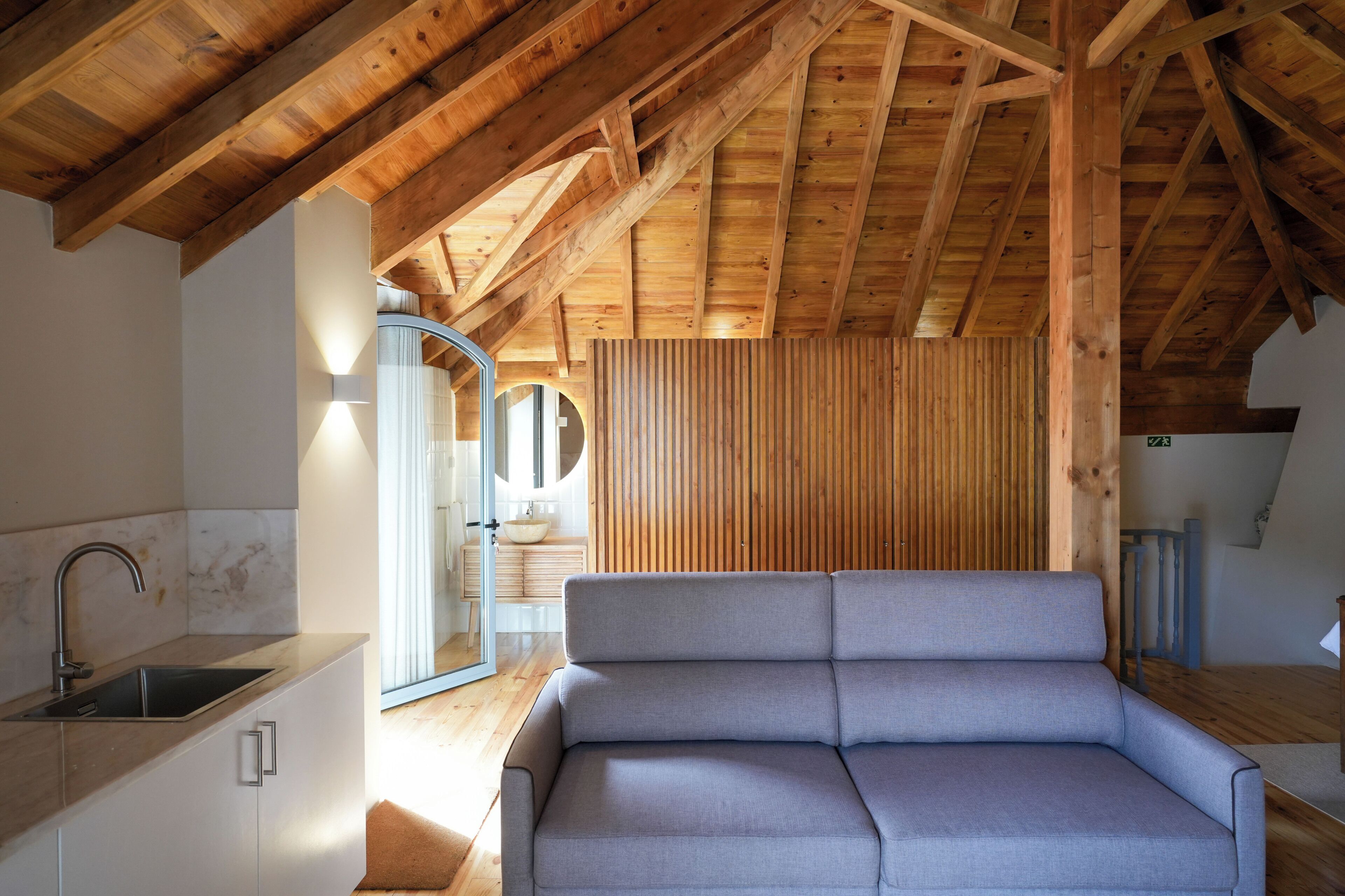 Studio Classique, balcon, vue montagne | Coin séjour