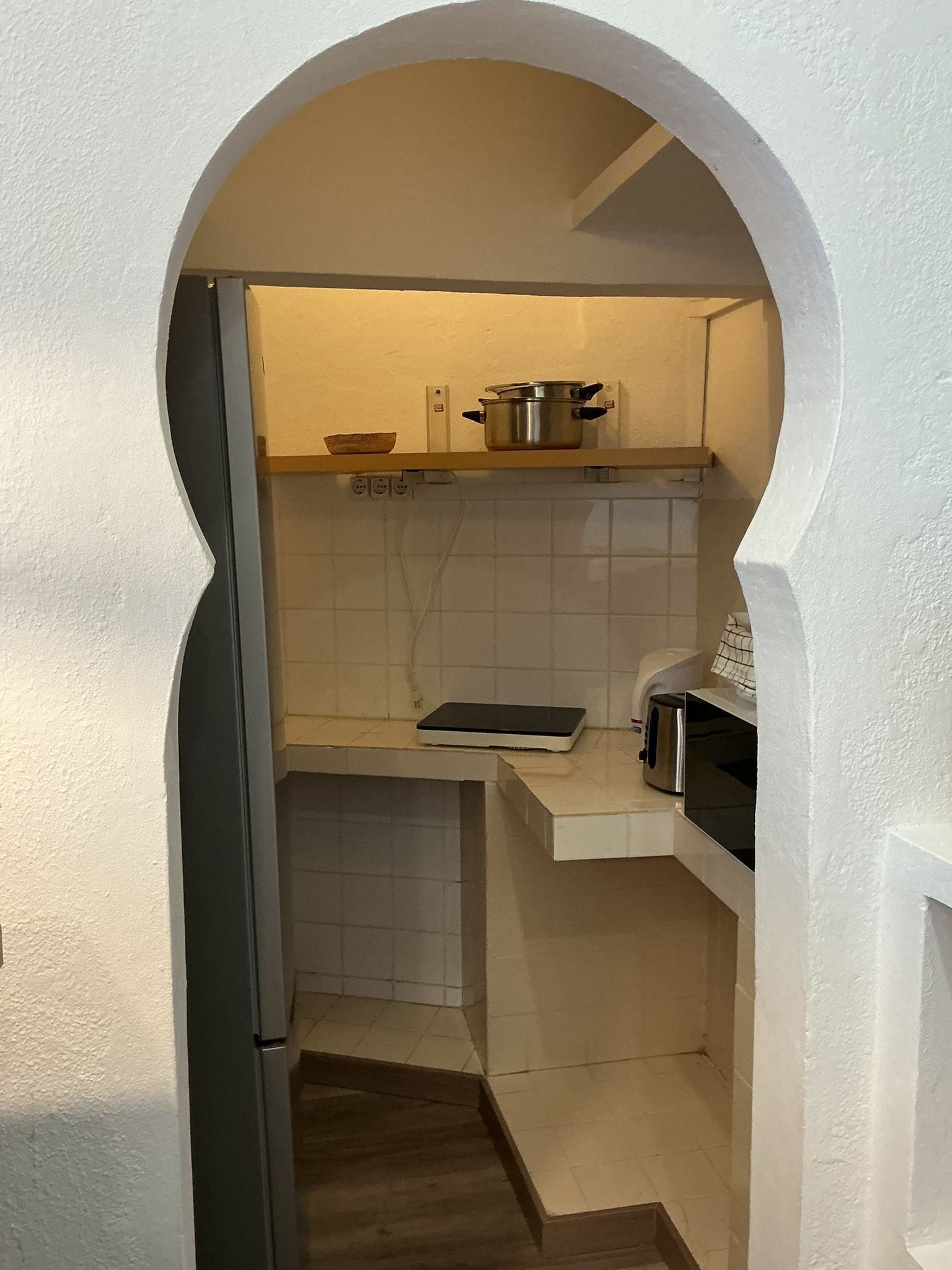Monolocale Deluxe, vista piscina | Cucina privata