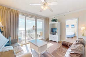 Condo, Multiple Beds (Ocean Villa 406) | Living area - Ocean Villa 406 (Panama City Beach)