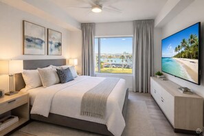 Tabla de planchar con plancha, wifi y ropa de cama 
