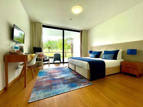 Apartment 'Solar Pontes' with Balcony, Wi-Fi and Air Conditioning