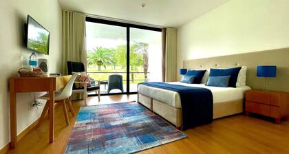 Apartment 'Solar Pontes' with Balcony, Wi-Fi and Air Conditioning