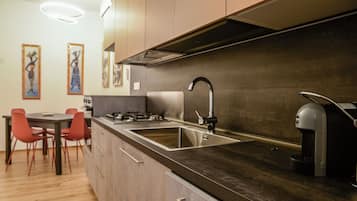 Apartment, 2 Bedrooms | Private kitchen | Full-sized fridge, oven, stovetop, dishwasher