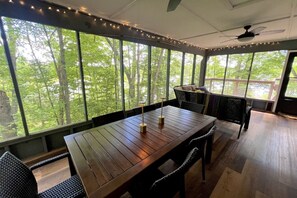 Dining - The Loon`s Nest | Cottage on private Point Lake (Webster)