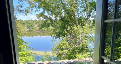 2 bedroom walkout on Rice Lake/Mississippi River with dock for your boat!