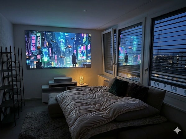 1 bedroom, iron/ironing board, internet, bed sheets