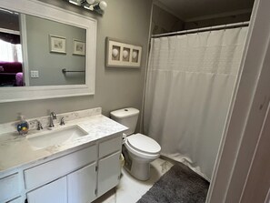 Serviettes fournies, savon, papier toilette
