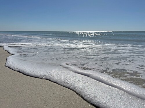 Renovated 4BD family beach retreat steps from the sandy beach of Bonita Springs