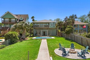 Exterior - Charming Bayfront Home w/ Pool, Pier, and Firepit (Kemah Area)