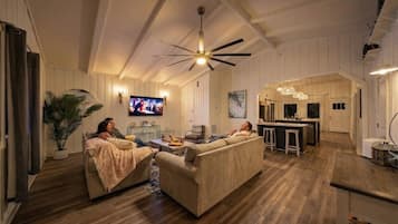 TV, video games, foosball, table tennis