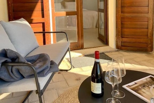 Deluxe Double Room, 1 King Bed, Garden View | Terrace/patio