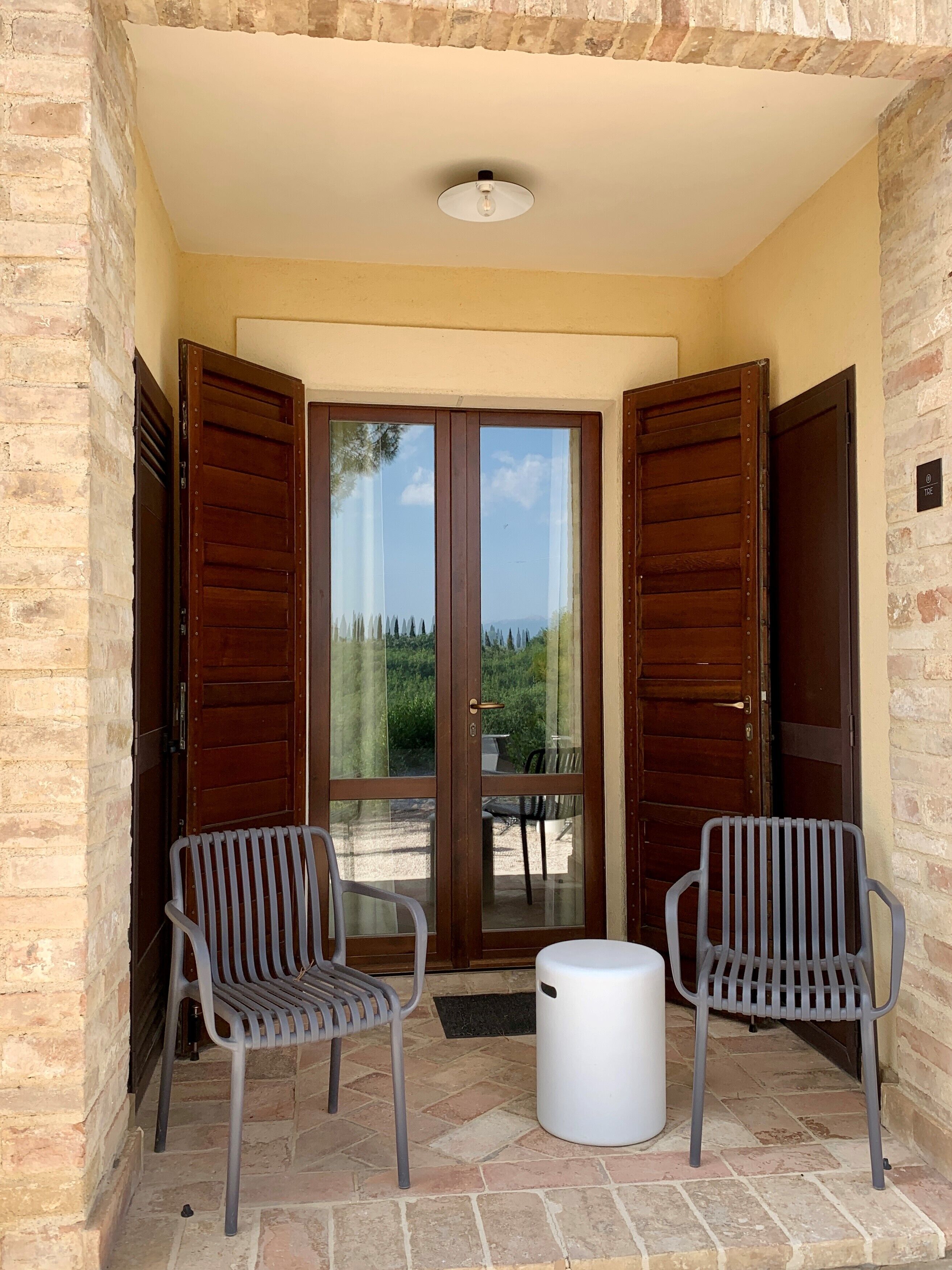 Doppia Deluxe, 1 letto king, vista montagna | Terrazza/patio