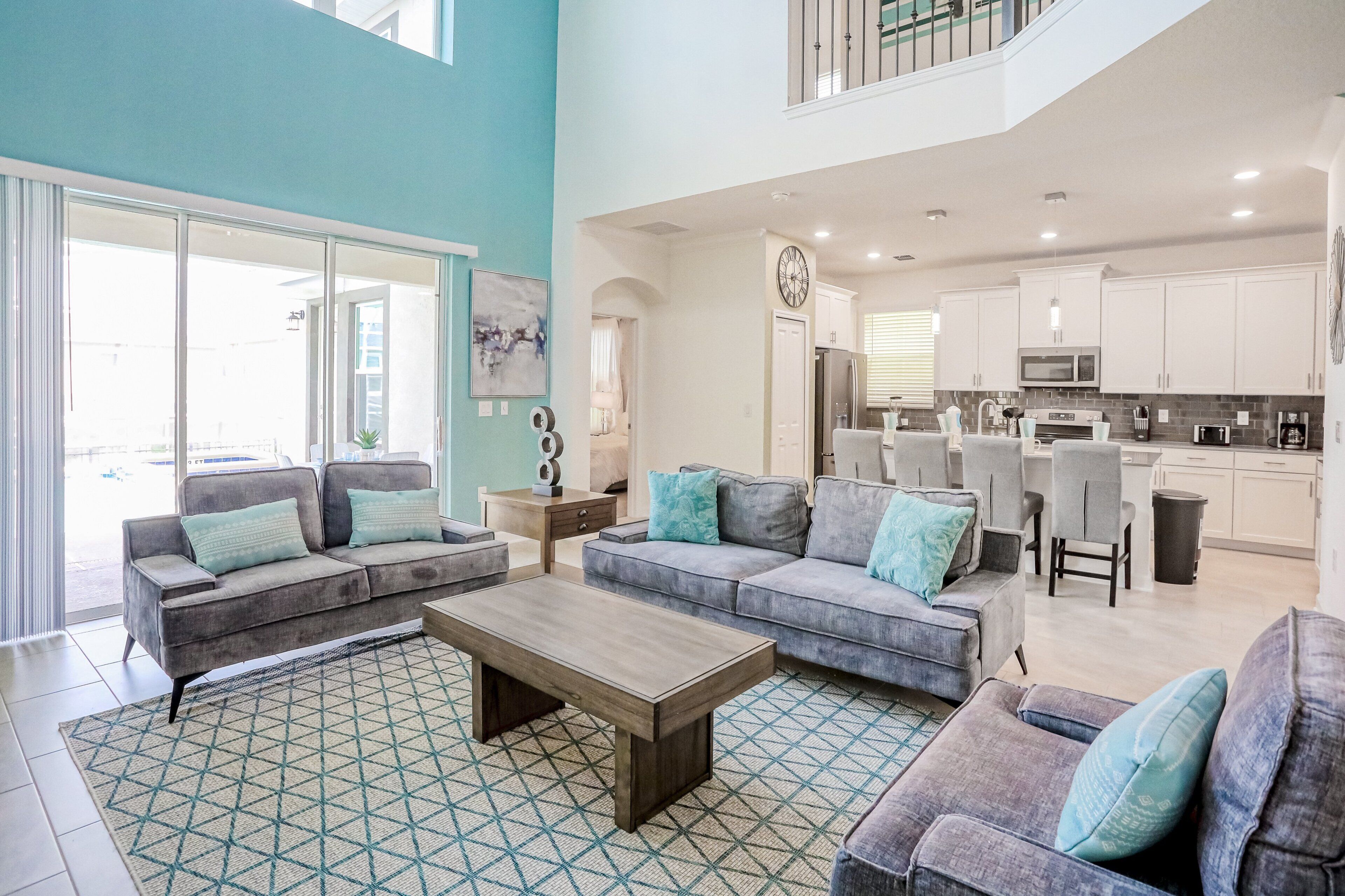 House, Multiple Beds, Pool View (CHG125-9219-5-GP-ChampionsGate Estate) | Living area