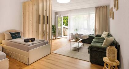 MOLA Apartments-Ruhrnah-Zentrum-Balkon-Parken-4P.