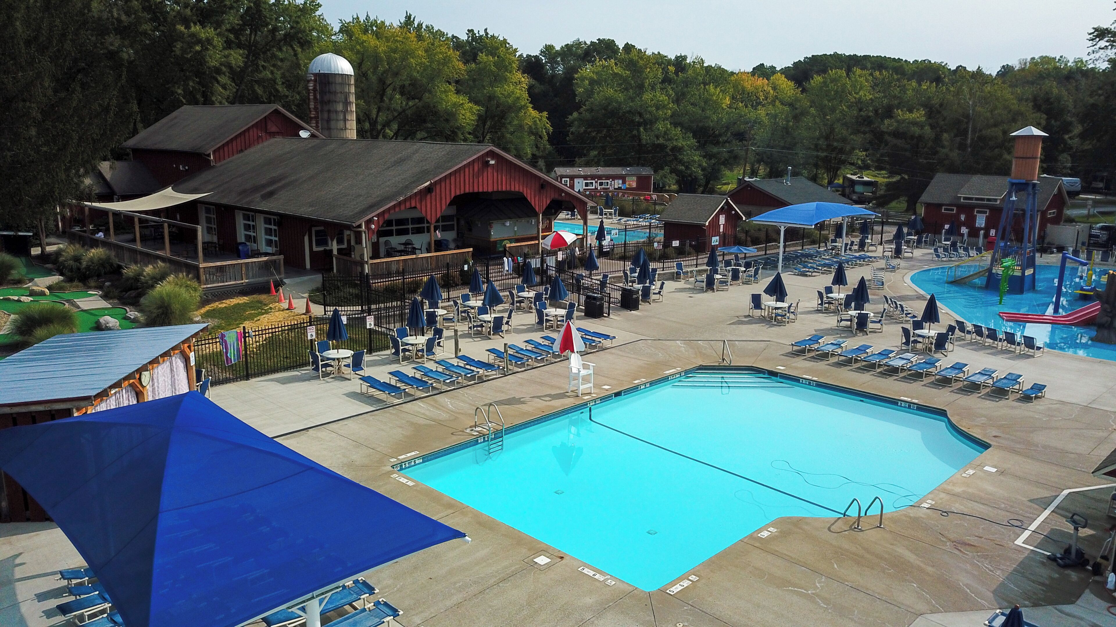 Seasonal outdoor pool, cabanas (surcharge), pool umbrellas