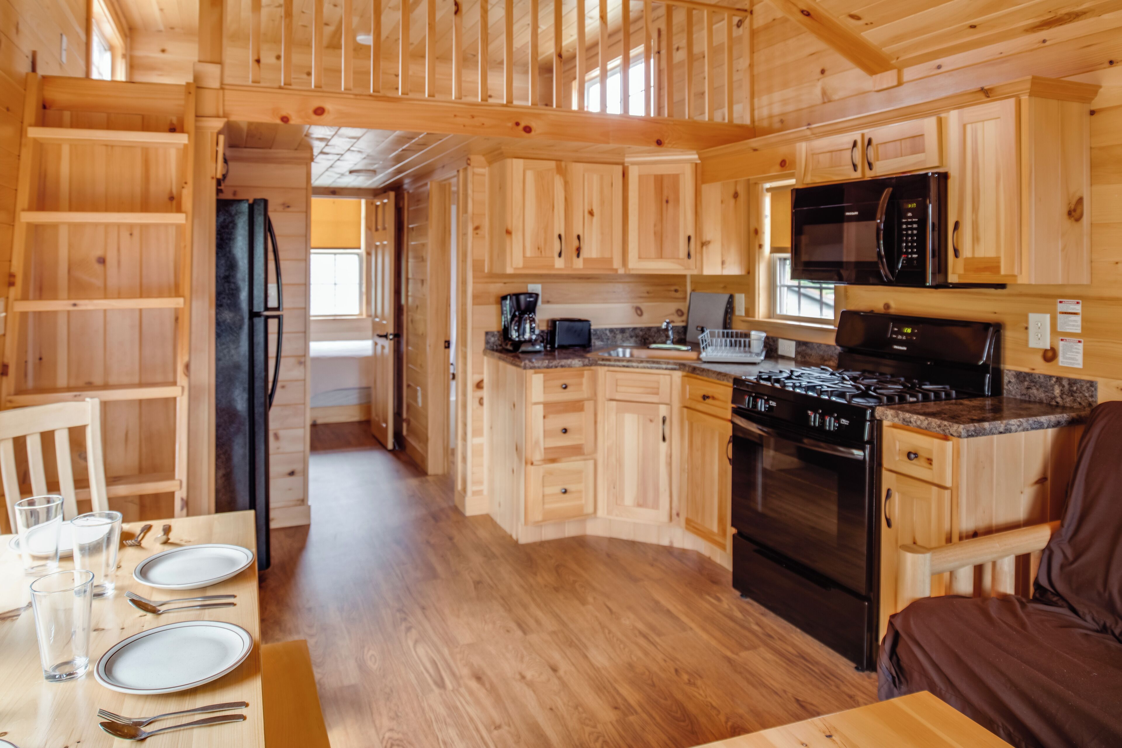  Hillside Premium Loft Cabin | ครัวส่วนตัว