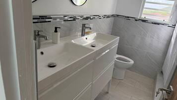 Towels, soap, toilet paper