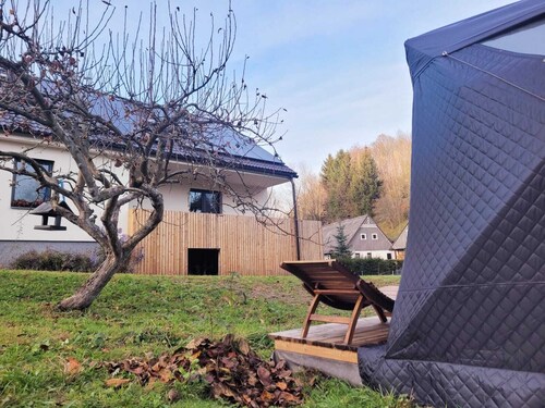 Family Wellness Oasis Near the Adersbach Rocks: Peace & Comfort with a Relaxation Pool