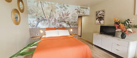 1 chambre, fer et planche à repasser, Wi-Fi, draps fournis