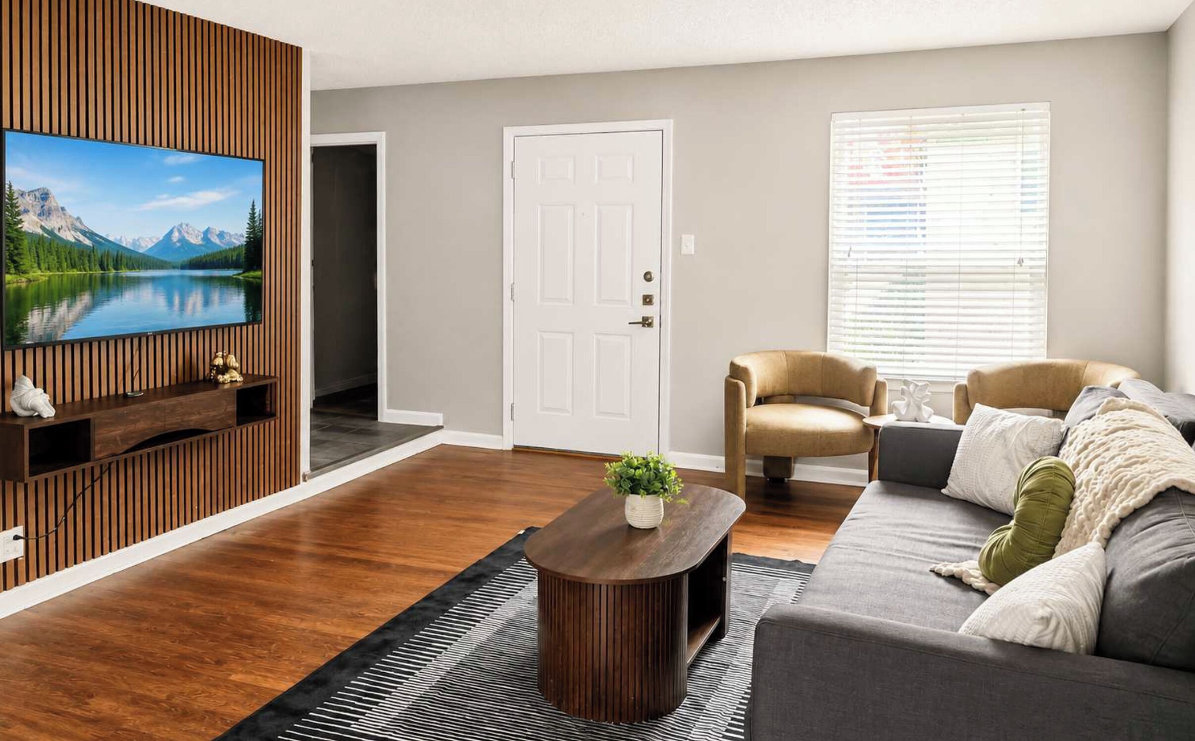 Appartamento, 2 camere da letto, non fumatori, cucina | Area soggiorno | Smart TV 65 pollici con canali digitali, Netflix, Hulu