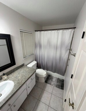 Towels, soap, toilet paper - Modern Serenity Studio Cozy Retreat with Fireplace & Workspace (Spring Hill)