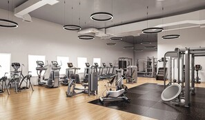Fitness facility - Luxury 1BR, Skyline Views, Penn Station (New York)